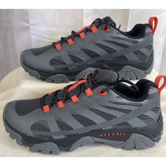 NIB MERRELL J06113 GRAY MOAB EDGE 2 MONUMENT HIKING SHOE SNEAKERS Men 7 Women 9 - Picture 1 of 11
